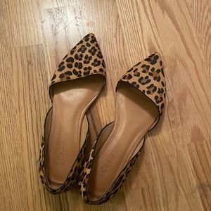 J Crew cheetah flats